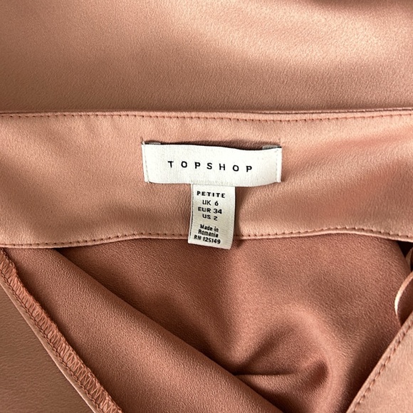 Topshop Slip Dress with Ruching - Picture 5 of 5